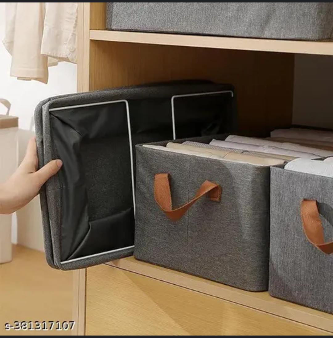 Storage Closet Organizer with Metal Frame Support – Grey | Portable Wardrobe with Fabric Cover, Strong Base, and Spacious Shelves for Clothes, Shoes & Bags