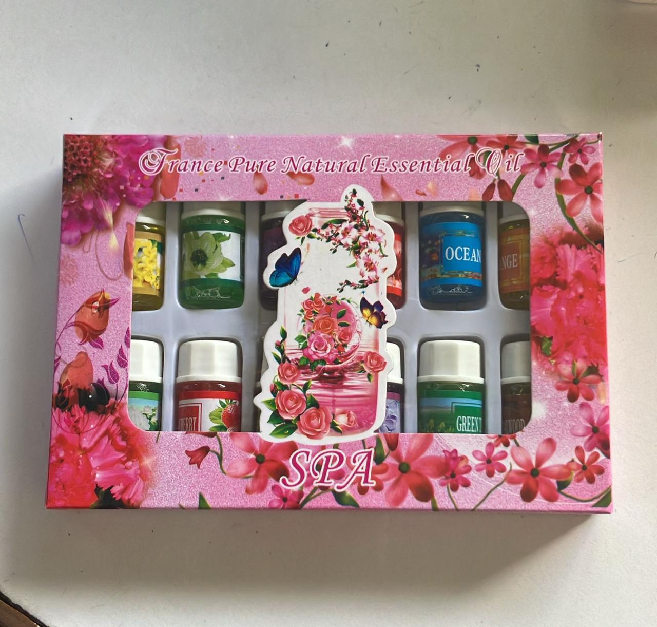 Natural Essential Oil Set 🌿 |12pcs Aromatherapy Oils for Diffusers, Home & Spa Use: Lavender, Violet, Green Tea, Rose, Sandal Wood, Snow Lotus, Jasmine, Orange, Ocean, Lemon, Osmanthus, Strawberry