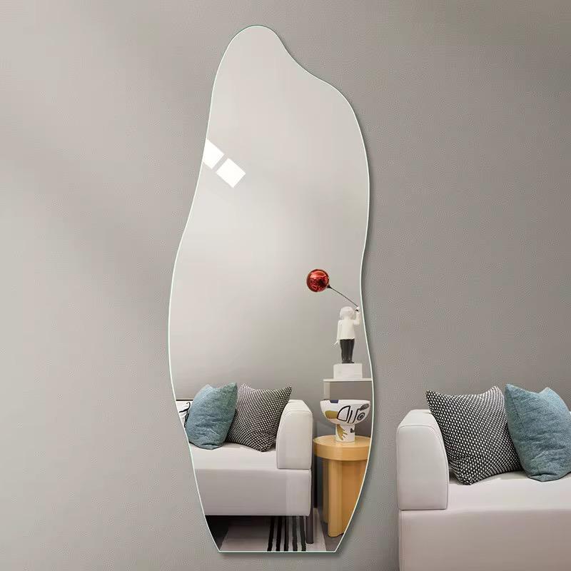 Dolphin Design Unbreakable Acrylic Mirror – Flexible Self-Adhesive Wall Mirror, Scratch-Resistant, Frameless, No Drilling, Ideal for Doors, Closets, and Walls