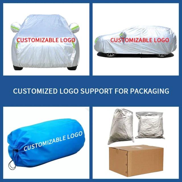 High Quality Universal Grey Car Cover with Inner Fleece Lining & Side Reflectors – All Weather, Waterproof, Scratch & Heat Resistant Outdoor Protection