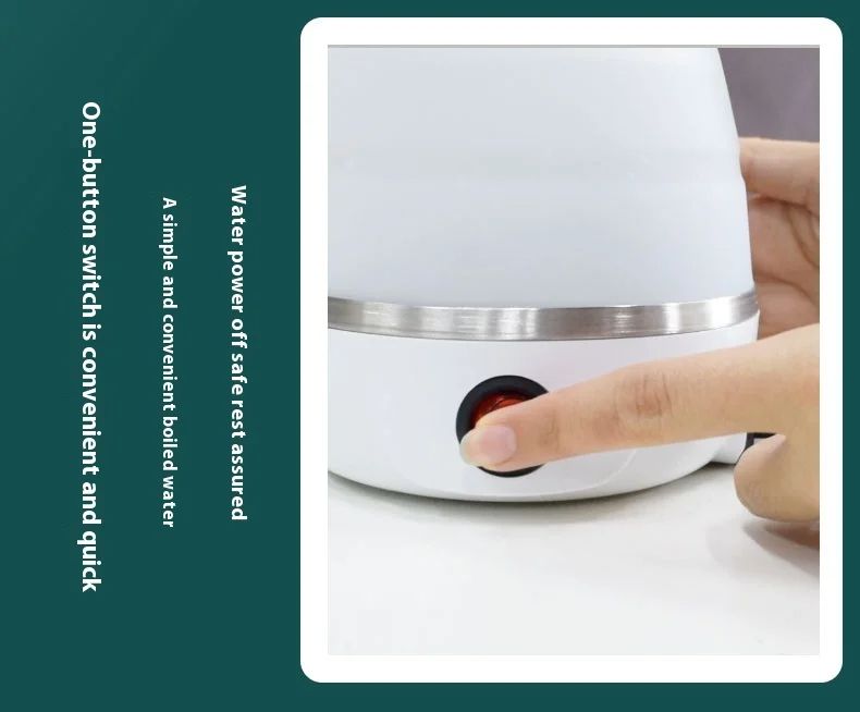 Mini Portable Foldable Electric Kettle 600ML Household Travel Kettle Kitchen Appliances Teapot High Temperature Boiling Water