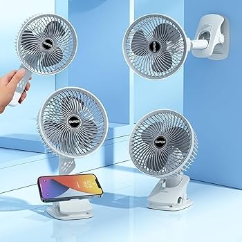 Rechargeable 3 speed (3in1) hang clamp or stand desktop fan. Mini Fans Desktop Bass Electric Fandissipate Heat Cooler Cooling Silent Fans For Students Office Workers For PC Notebook Air-cooled