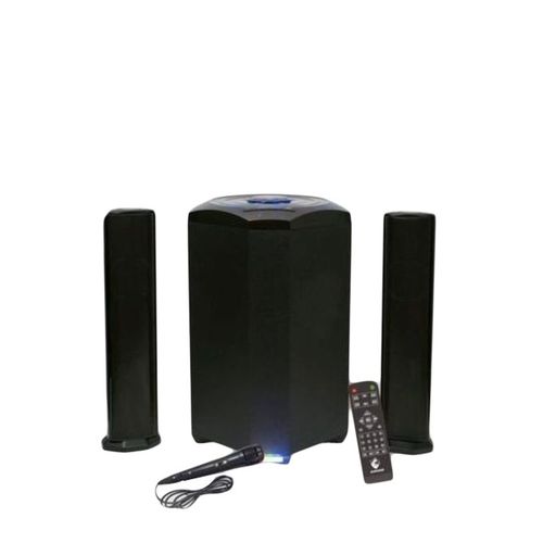 Euroken Ek-607 2.1ch MULTIMEDIA SYSTEM-20000W SUB Bluetooth Woofer HI-FI Sound Multimedia Speaker System default original-BT/FM+ Microphone With Remote Control + FREE 1 YEAR SERVICE WARRANTY