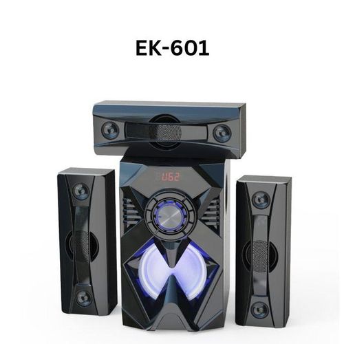 Euroken EK-601 3.1Ch Home Theatre Subwoofer System - 20000W PMPO, Bluetooth, USB, FM, 3 Speakers - High-Quality Sound + FREE DELIVERY TO YOUR DOORSTEP TODAY
