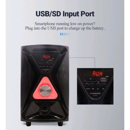 TAGWOOD LS 531B 3.1CH 9000W PMPO Woofer Home Audio Speaker BT/FM/SB/USB Subwoofer SpeakerSystem. (1YR WRTY) + FREE DELIVERY TO YOUR DOORSTEP TODAY