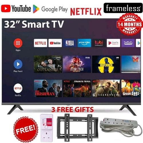 Vitron HTC3200S 32" Inches Bluetooth Connectivity TV Smart Android Television With Inbuilt Wi-Fi Connectivity, Inbuilt Decoder Netflix Youtube App Store + GIFTS (1 YEAR WARRANTY )