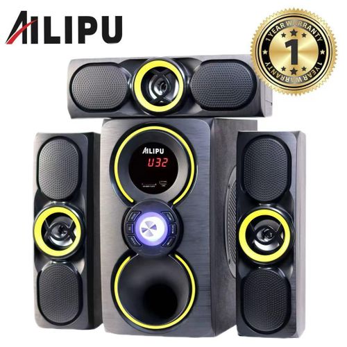 AILIPU 3.1 WOOFER Pro+ KL-6310AD woofer speaker system Multimedia Speaker Output Power 45W+15W*3 Subwoofer Bluetooth Cinema Home theater System Bluetooth Hi-Fi (1YR WRTY)