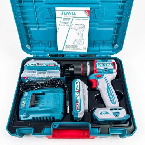Total  TIDLI20668 Compact Brushless Cordless Impact Drill 66Nm 20v