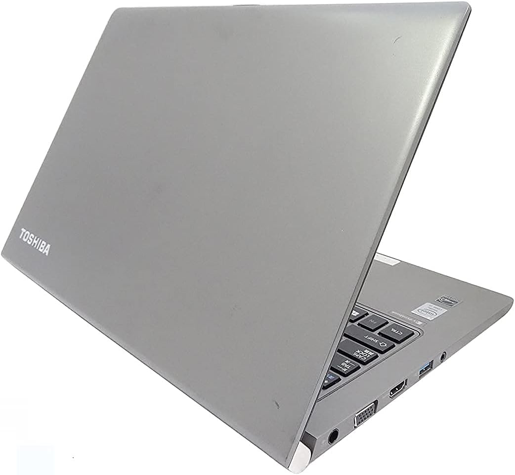 TOSHIBA R63 Refurbished Ultra-Slim Laptop Intel Core i5 7th Gen 8GB RAM 256GB SSD Affordable Performance & Portability 13.3 INCH HD display Laptop windows 11 OS good for Business and student laptop