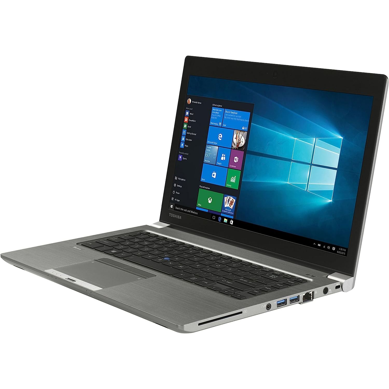 TOSHIBA R63 Refurbished Ultra-Slim Laptop Intel Core i5 7th Gen 8GB RAM 256GB SSD Affordable Performance & Portability 13.3 INCH HD display Laptop windows 11 OS good for Business and student laptop
