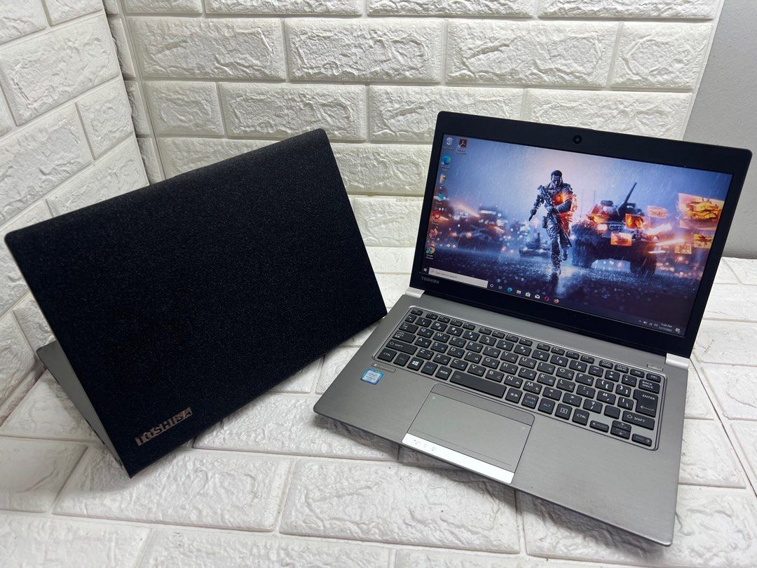 TOSHIBA R63 Refurbished Ultra-Slim Laptop Intel Core i5 7th Gen 8GB RAM 256GB SSD Affordable Performance & Portability 13.3 INCH HD display Laptop windows 11 OS good for Business and student laptop