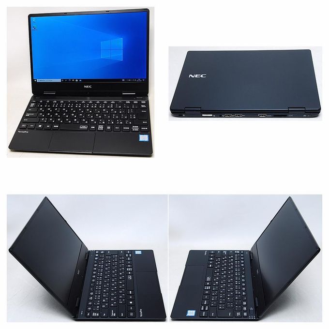 Refurbished NEC VKT13 laptop Intel Core i5 8th Gen 4CPUs 8GB RAM 256GB SSD 12 inch Display HD Webcam Windows 10 Pro student business laptop fingerprint sensor High Performance
