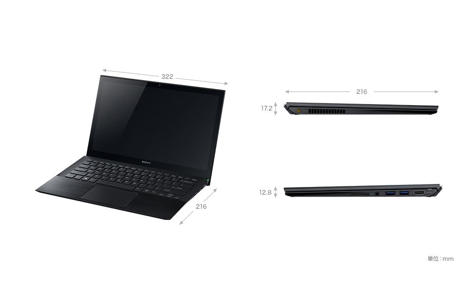 Refurbished Sony Vaio VJP131  Intel Core i5 5th generation laptop 4GB RAM 128GB SSD Lightweight Laptop good for Students & Business USB 3.0 HDMI VGA Wi-Fi ports  Bluetooth HD webcam Intel HD Graphics