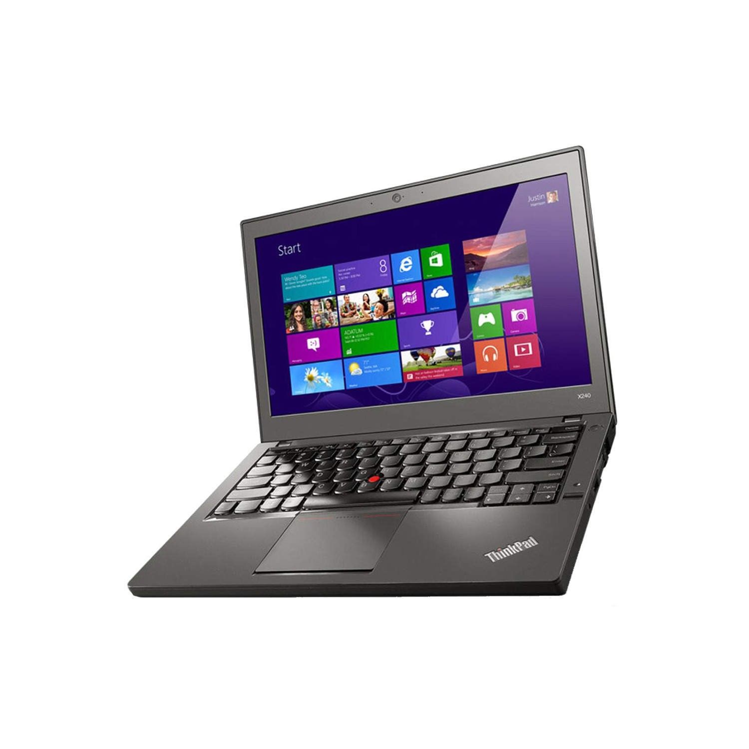 Refurbished LENOVO ThinkPad X240 4th Gen Intel Core i5 laptop 4GB RAM + 128GB SSD Laptop 12.5-inch anti-glare Screen Display  4500mAh Battery capacity Windows 10 Pro HD 4400 Graphics Wi-Fi Webcam