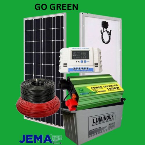 Solarmax 550 Monocrystalline Fullkit 550w All Weather Panel +200ah Gel Battery+1000w Inverter+40amps Controller+20m Dropping Wire