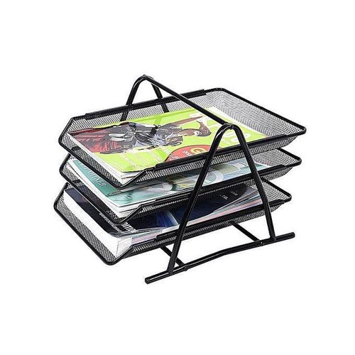 Office Document Tray/ In and out tray - Metal Wire Mesh ( Sliding Tray Desk Organizer)