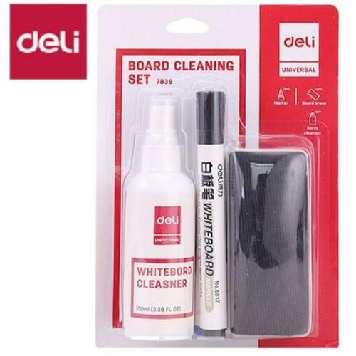 4 Pieces Whiteboard Cleaning Set (Eraser, Whiteboard Pen And Whiteboard Cleaning Spray)