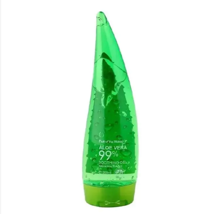 Fruit Of The Wokali Aloe Vera Soothing Gel Sunburn Repair Gel 99% Natural AloeVera Content Treat Sun Burns Brightens Skin Clears Acne wrinkles and Repairs Skin Faster Hydrating Moisturizing Cream
