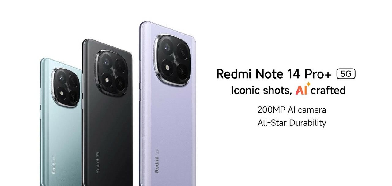 XIAOMI REDMI NOTE 14 PRO PLUS Memory: 256GB +8GB RAM AND 512GB + 12GB RAM 5G DUAL SIM, 200MP REAR CAMERA