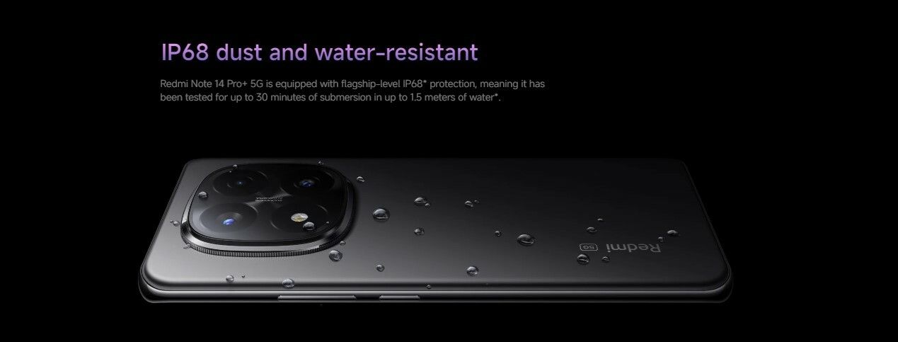 XIAOMI REDMI NOTE 14 PRO PLUS Memory: 256GB +8GB RAM AND 512GB + 12GB RAM 5G DUAL SIM, 200MP REAR CAMERA