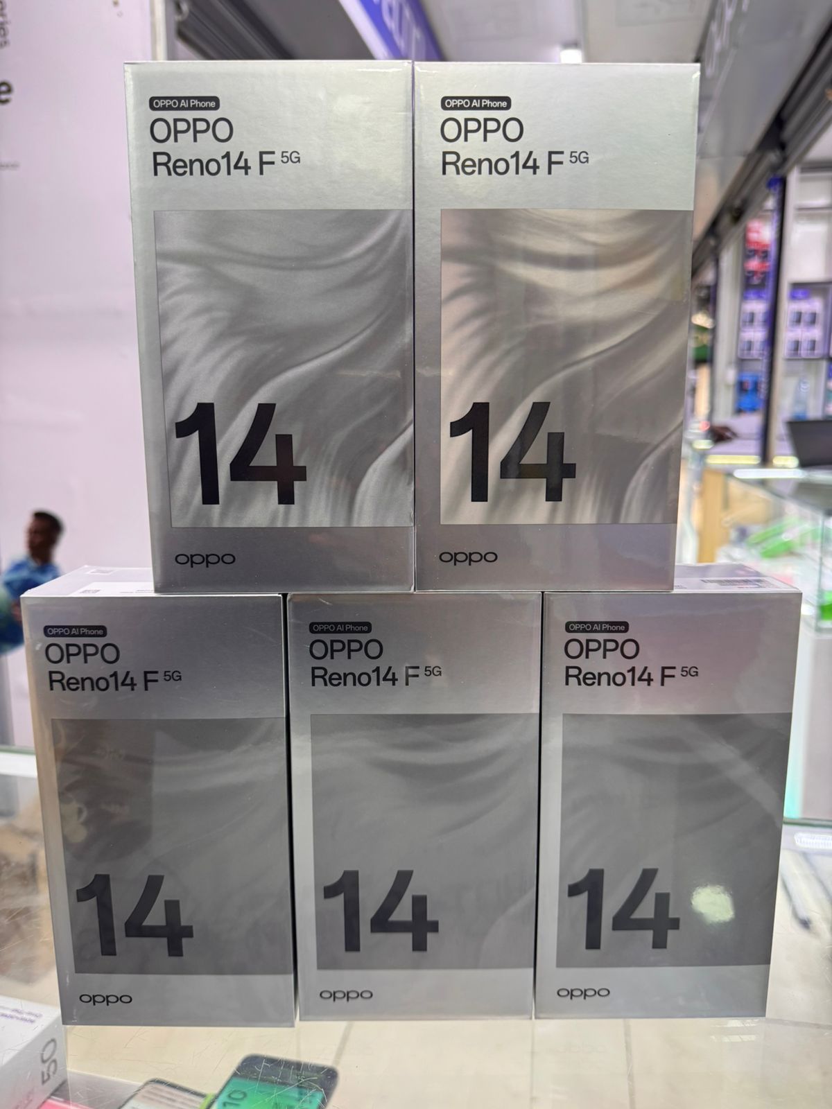 OPPO RENO 14F 5G, 6.59'' DISPLAY, 512GB ROM + 12GB RAM, 6000mAh, 32MP FRONT CAMERA , 50MP REAR CAMERA (DUAL SIM) - 2 YEARS WARRANTY