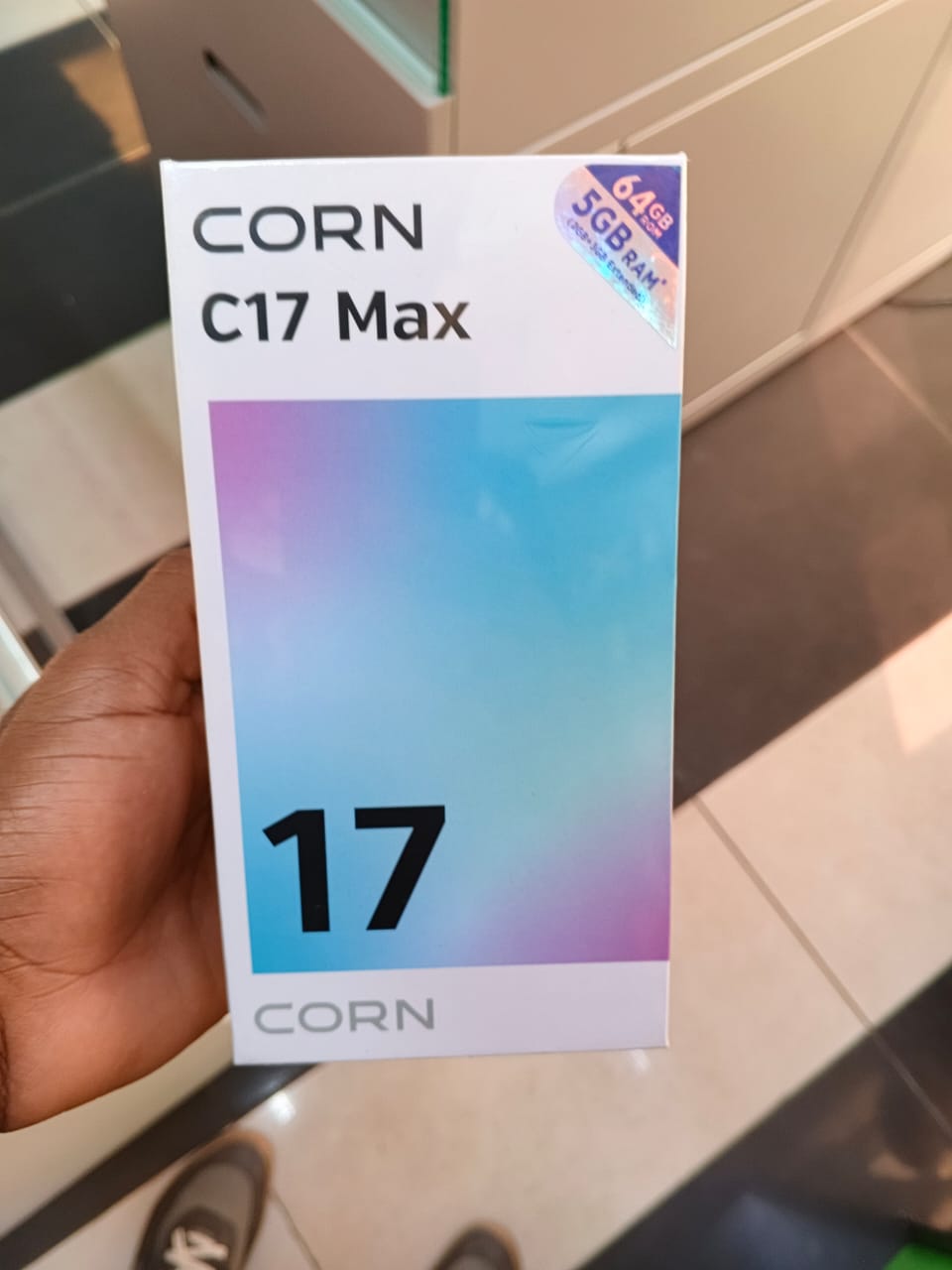 NEW ARRIVAL CORN C17 MAX 6.67'' HD * HOLE SCREEN 64GB + 5GB (3+2) 5000mAh BATTERY 3G NETWORK 13MP ULTRA CAMERA 8MP AI CAMERA OCTA-CORE ANDROID DUAL SPEAKER SIDE-FINGERPRINT SMARTPHONE