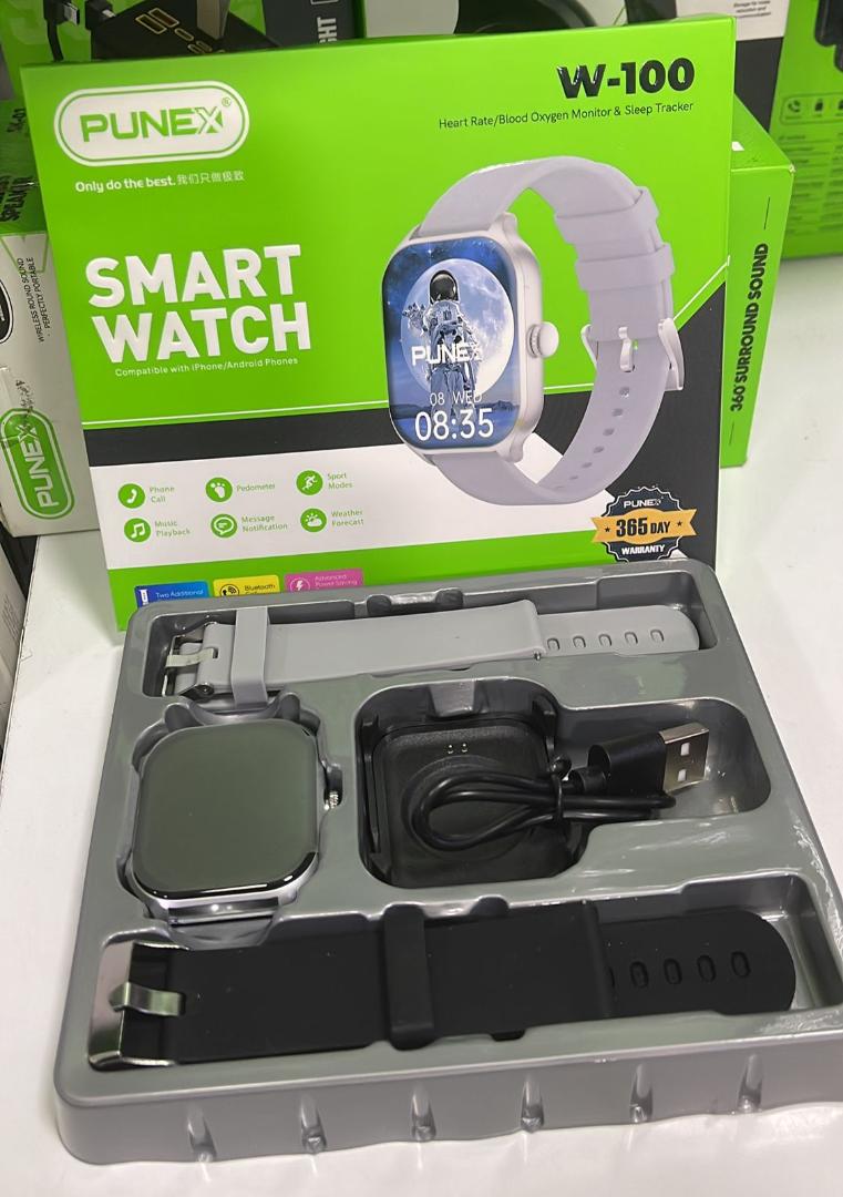 PUNEX SMART WATCH,365days warranty, Bluetooth version 5.4 connection measure blood oxygen level, receive calls ,count steps