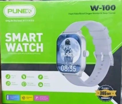 PUNEX SMART WATCH,365days warranty, Bluetooth version 5.4 connection measure blood oxygen level, receive calls ,count steps
