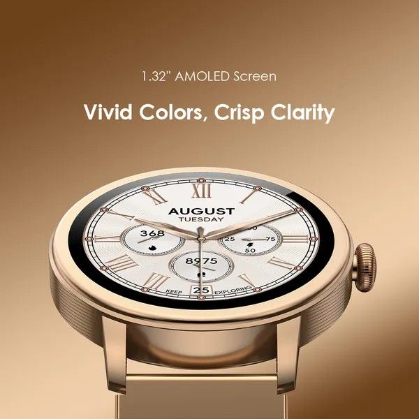 ORAIMO WATCH MUSE OSW-831N 1.32” AMOLED IP68 SMART WATCH , COME WITH 2 REPLACABLE STRAPS, BLOOD OXYGEN AND HEART RATE MONITOR