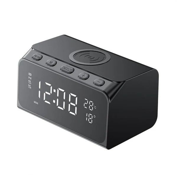 HAVIT W3041 15W MULTIFUNCTIONAL BLUETOOTH SPEAKER ALARM CLOCK 6 in 1 WIRELESS CHARGER/CLOCK/ALARM/CALENDER/TEMP.