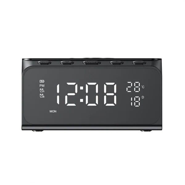 HAVIT W3041 15W MULTIFUNCTIONAL BLUETOOTH SPEAKER ALARM CLOCK 6 in 1 WIRELESS CHARGER/CLOCK/ALARM/CALENDER/TEMP.
