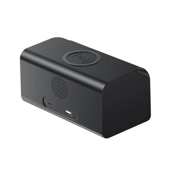 HAVIT W3041 15W MULTIFUNCTIONAL BLUETOOTH SPEAKER ALARM CLOCK 6 in 1 WIRELESS CHARGER/CLOCK/ALARM/CALENDER/TEMP.