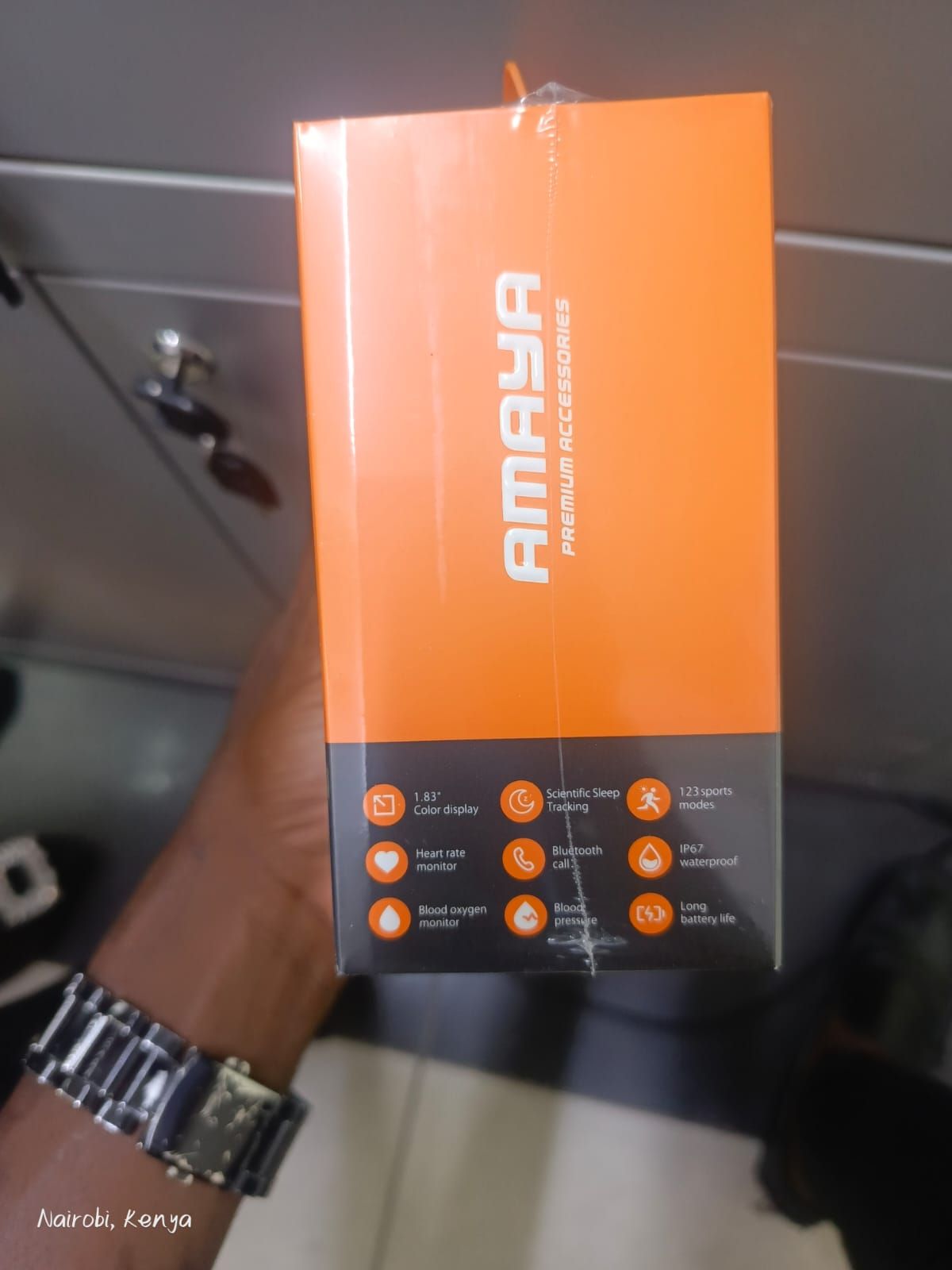 AMAYA WATCH LITE ASW-04 , 1.83" LCD DISPLAY, IP67 WATER AND DUST PROOF, 240mAh BATTERY CAPACITY, WITH SPORTS MODES, HEART RATE MONITOR, BLOOD OXYGEN MONITOR , BLUETOOTH  CALLING AND SLEEP TRACKING.