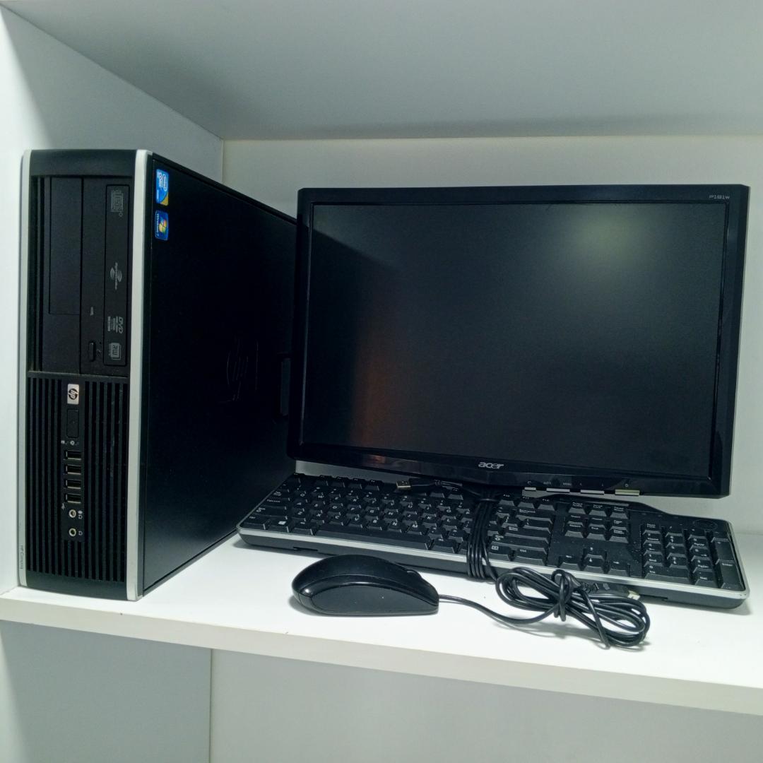 Hp Elitedesk corei5 4gb ram, 500gb harddisk Complete desktop computer, with 19" tft monitor keyboard, mouse data and power cables