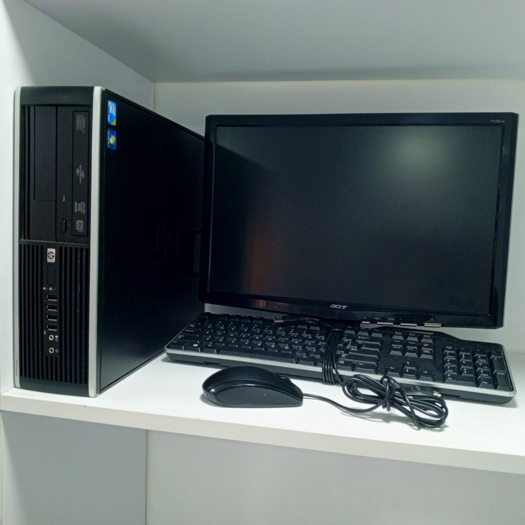 Hp Elitedesk corei5 4gb ram, 500gb harddisk Complete desktop computer, with 19" tft monitor keyboard, mouse data and power cables