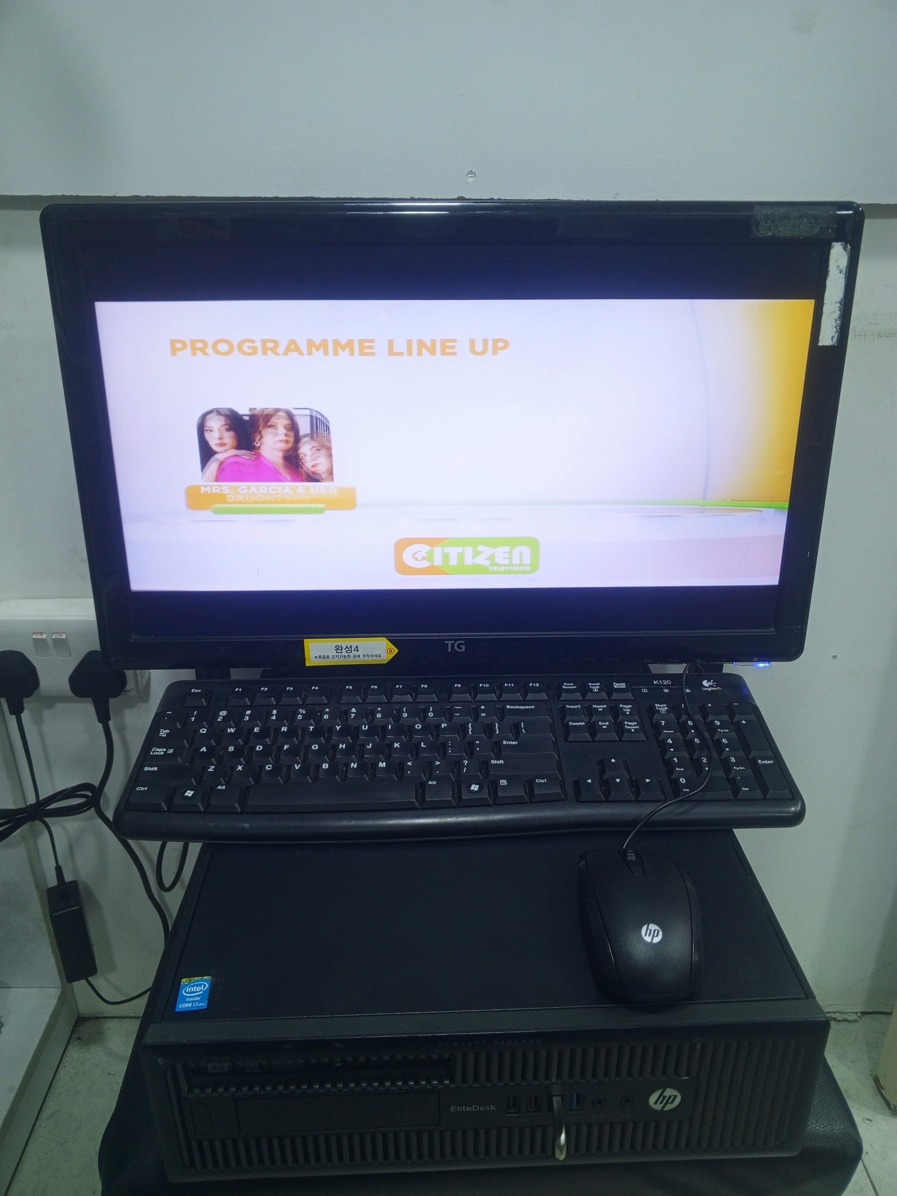 Full working HP Elitedesk 800 sff Corei5 4th Gen 3.2gz 4 logical processors, 8gb ram 500gb harddisk, 22 inches hd led slim monitor, keyboard, mouse, Wifi Enabled, windows 11 & office 2021.