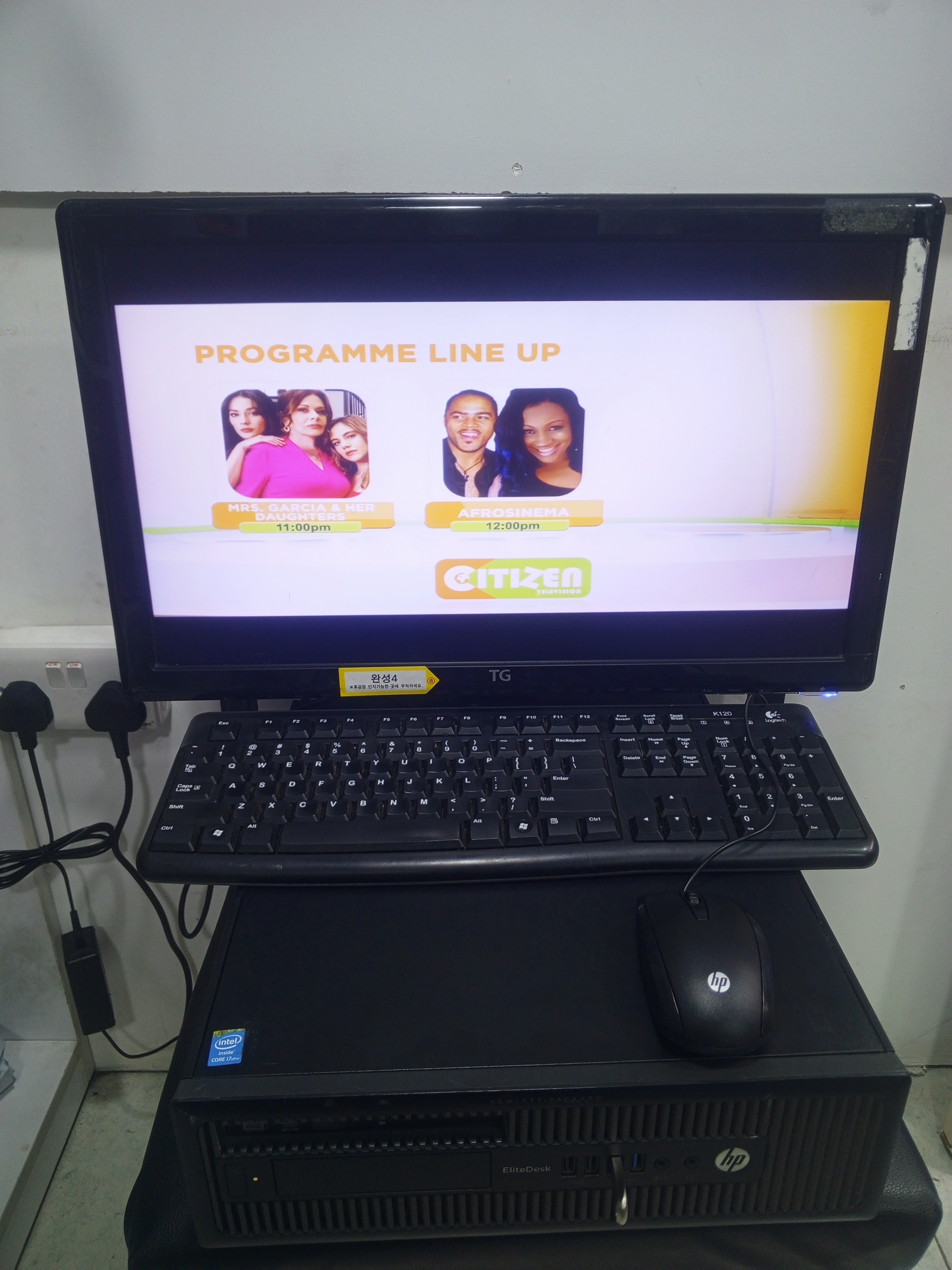 Full set Desktop HP Elitedesk 800 sff Corei5 6th Gen 8gb ram 500 hdd, WiFi enabled, 22 inches Slim hd led monitor, keyboard, mouse, cables, Windows 11 pro and Office 2021 installed, warranty 3 months.