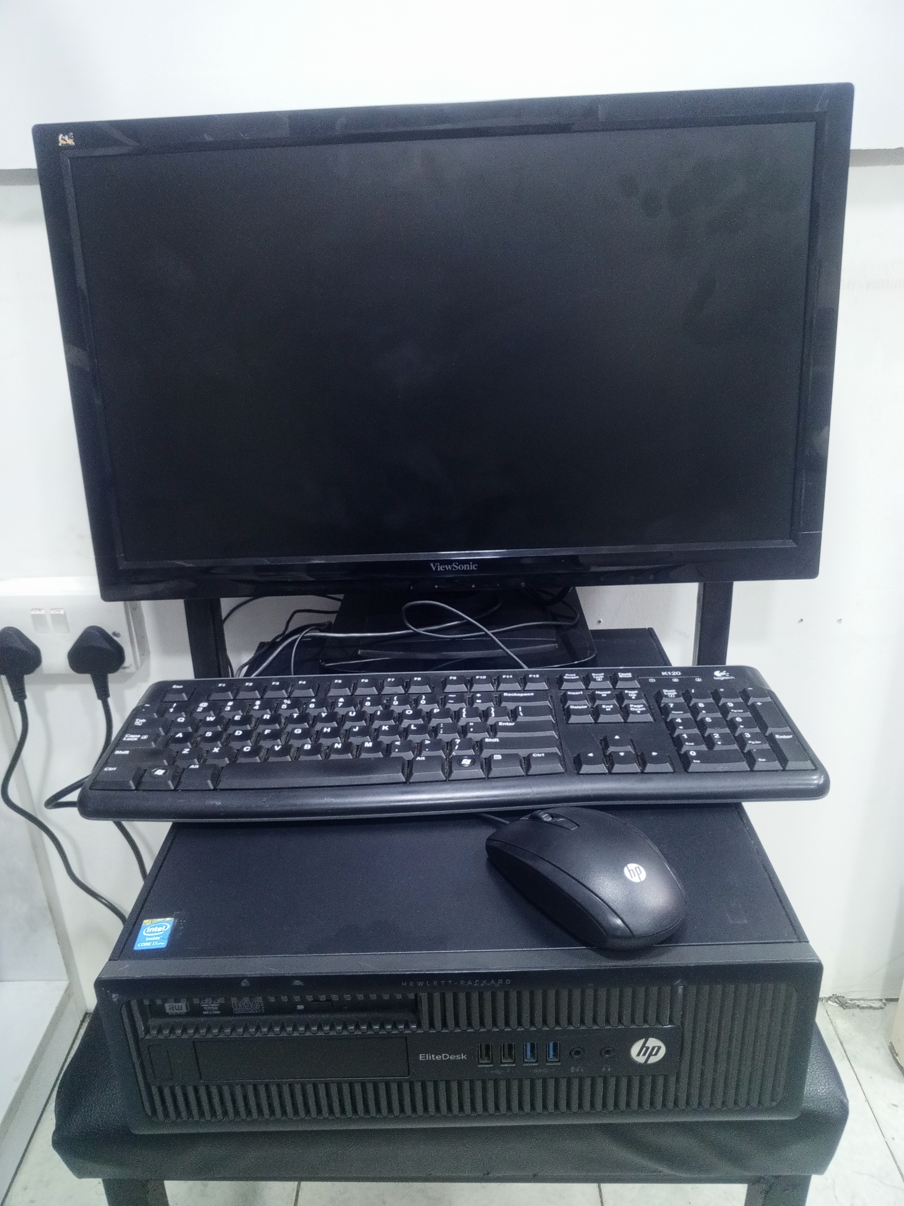 Full Desktop HP Elitedesk 800 sff Corei5 2nd Gen 4gb ram 500gb hdd, 22 inches Slim hd led monitor, keyboard & mouse, wifi enabled, windows 10 pro & office 2021, warranty 3 months, for training, etc