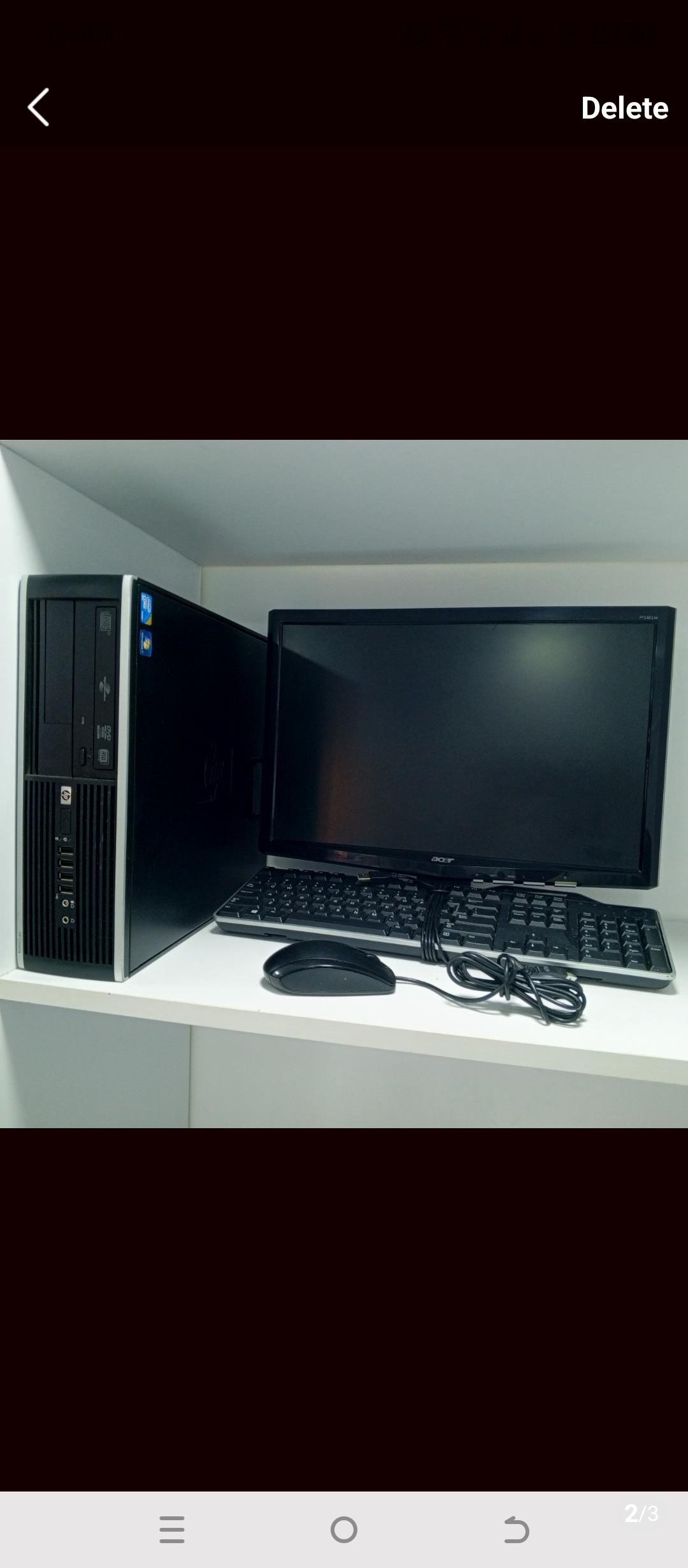 Full Desktop HP Elitedesk 800 sff Corei5 2nd Gen 4gb ram 500gb hdd, 22 inches Slim hd led monitor, keyboard & mouse, wifi enabled, windows 10 pro & office 2021, warranty 3 months, for training, etc