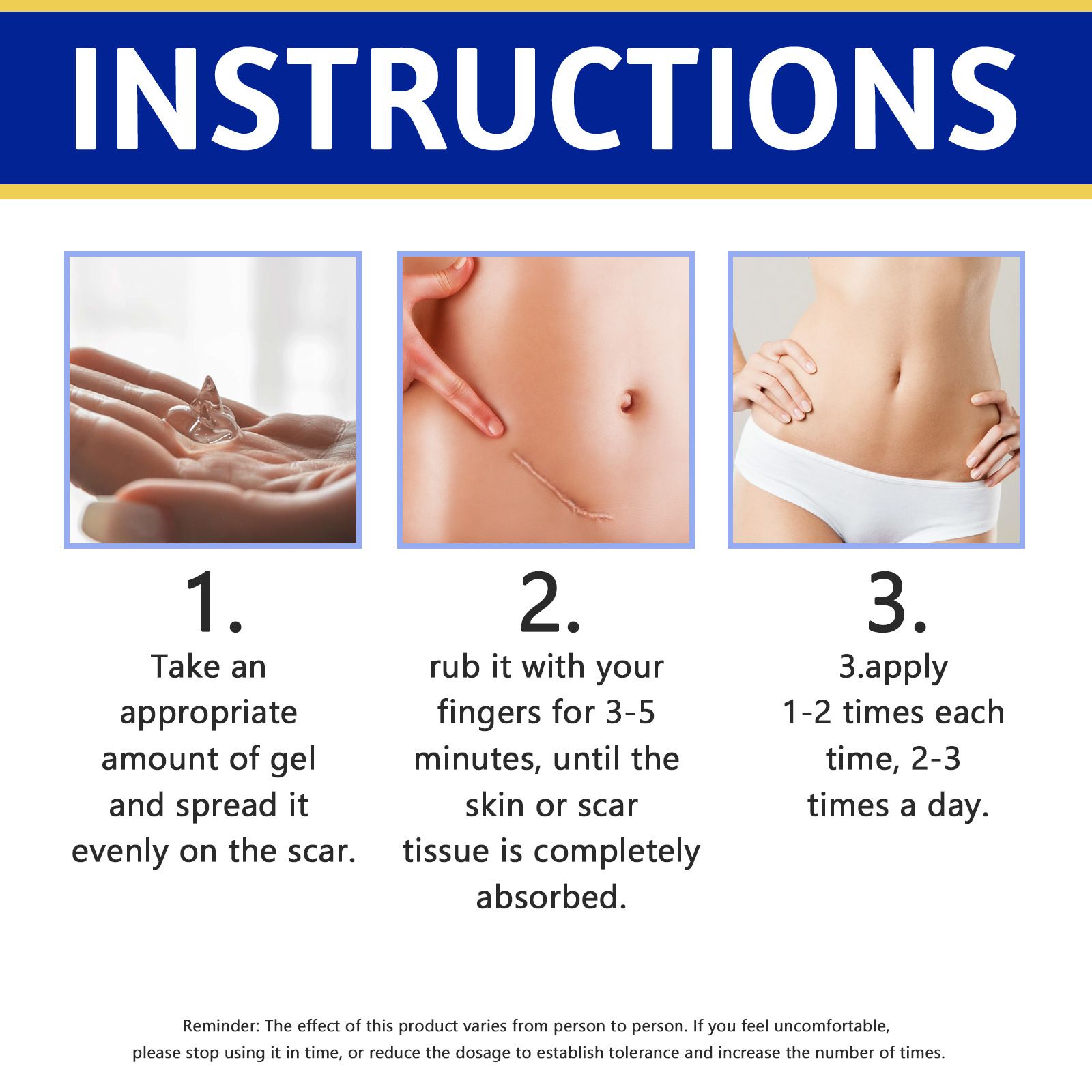 Scar removal  Gel，Advance Scar Gel，Advanced Formula Scar Gel for Old & New Scars, Acene, C-Section, Stretch Marks, Old and New Scars ,Keloids Scar Removal Cream (2PCS)