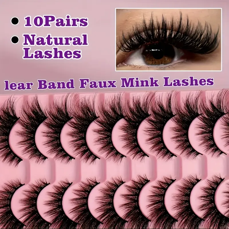 Manga Lashes with Spikes Anime Eyelashes Hybrid Wispy Lash Natural Cat Eye Fluffy False Eyelashes Faux Mink Lash Strips that Look Like Extensions Eye Lash Spikes Pack