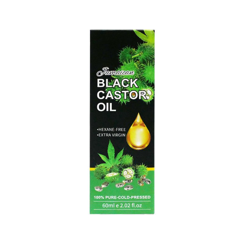Jamaican Black Castor Oil - 100% Pure and Organic, Cold Pressed in Glass Bottles for Hair Growth, Eyebrow Nourishment, and Skin Hydration，Hair loss prevention