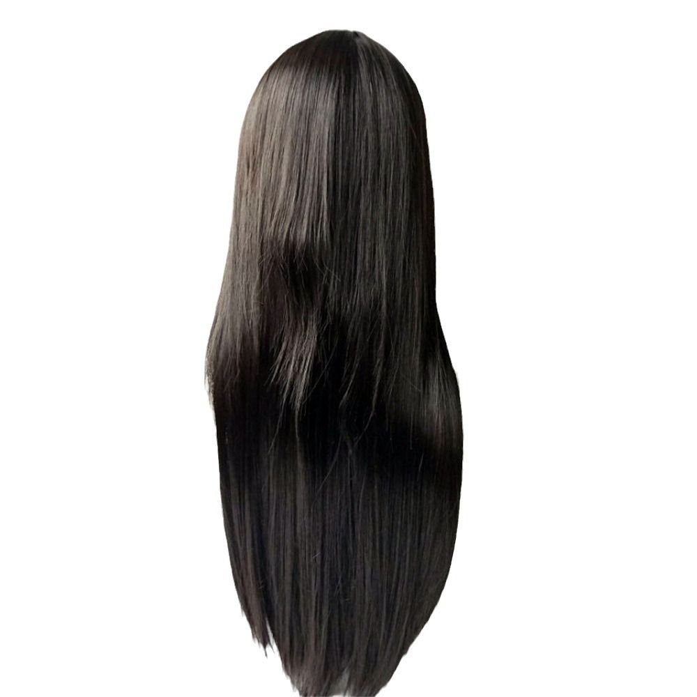Straight Lace Front Wigs - Synthetic Hair HD Transparent Lace Frontal Wigs for Black Woman -Lace Frontal Wigs - Glueless Wigs - Natural Color - 36 Inch