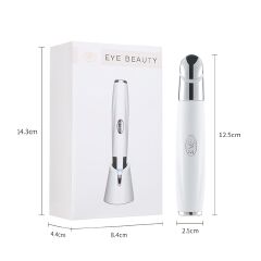 Ideal Eye Massager Wand - Chargeable Facial Massager for Dark Circles, Eye Bags, Puffiness Under Eyes，and Smoother Skin Texture - Exfoliation and Skin Rejuvenation - Korean Skincare