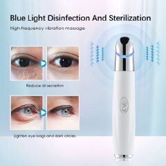 Ideal Eye Massager Wand - Chargeable Facial Massager for Dark Circles, Eye Bags, Puffiness Under Eyes，and Smoother Skin Texture - Exfoliation and Skin Rejuvenation - Korean Skincare