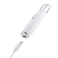 Ideal Eye Massager Wand - Chargeable Facial Massager for Dark Circles, Eye Bags, Puffiness Under Eyes，and Smoother Skin Texture - Exfoliation and Skin Rejuvenation - Korean Skincare