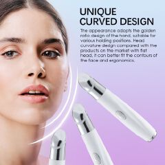 Ideal Eye Massager Wand - Chargeable Facial Massager for Dark Circles, Eye Bags, Puffiness Under Eyes，and Smoother Skin Texture - Exfoliation and Skin Rejuvenation - Korean Skincare