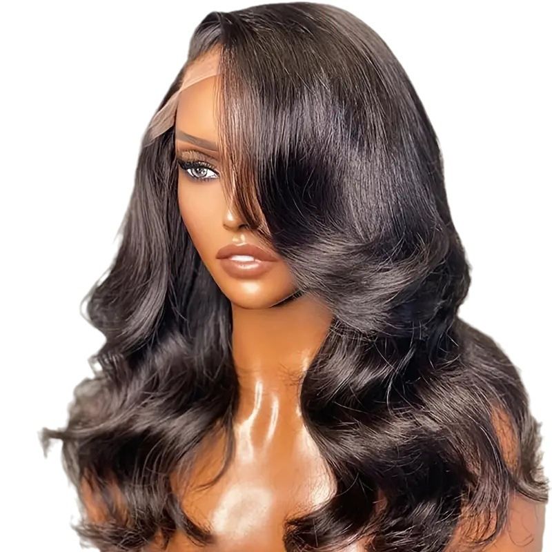 Short Body Wave Wig HD 13X4 Lace Front Wigs Brazilian Hair Short Bob Wavy Wigs Glueless Wigs Knots For Woman 150% Density 14Inch