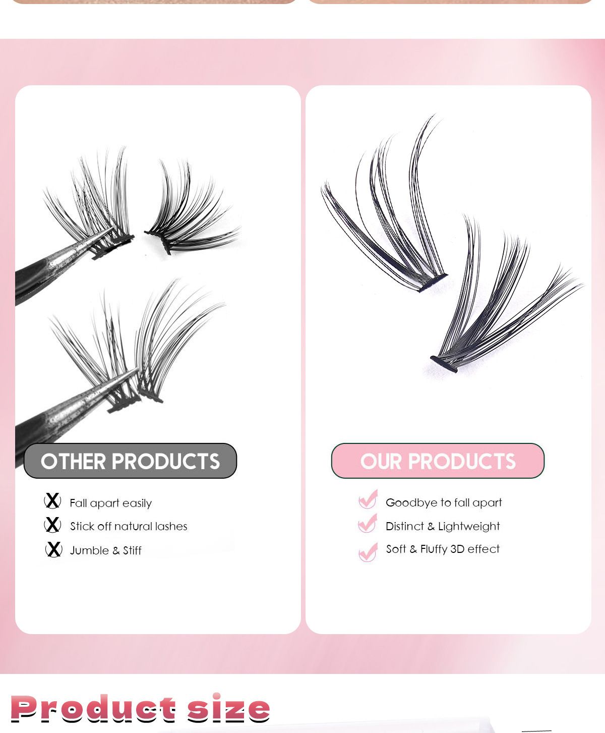 DIY Lash Extension Kit - 280pcs Lash Clusters 40D+30D Mix, 9-16mm D Curl Soft Wispy Lash Clusters Kit with Bond, Seal, Remover & Tweezers for Easy At-Home Application, Nature Look