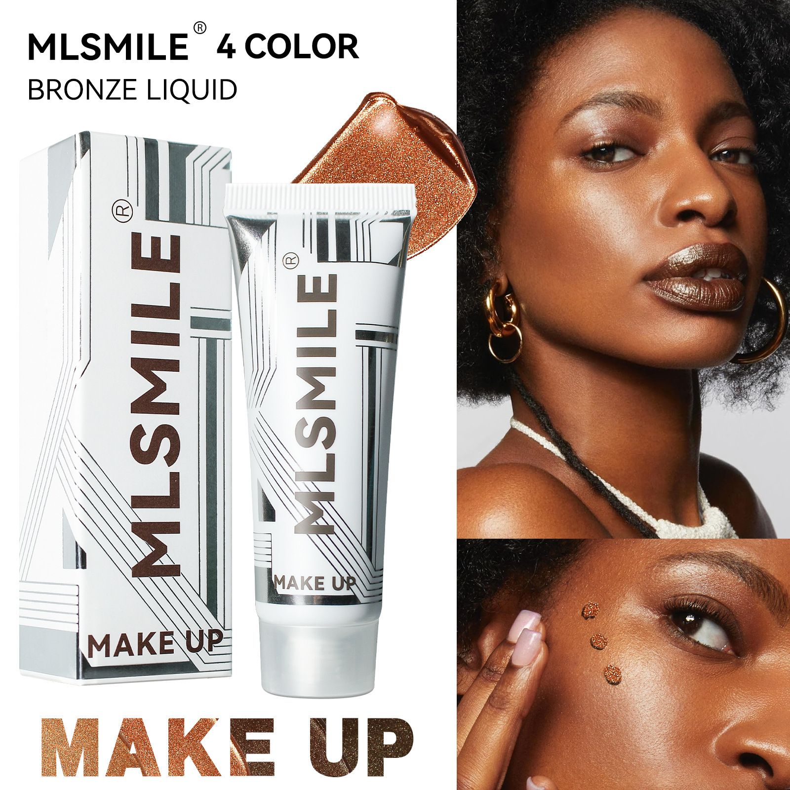 Liquid Bronzer 4 Color Natural Blendable Matte Cream Bronzer Silky Long Lasting Waterproof Creme Liquid Contour Makeup